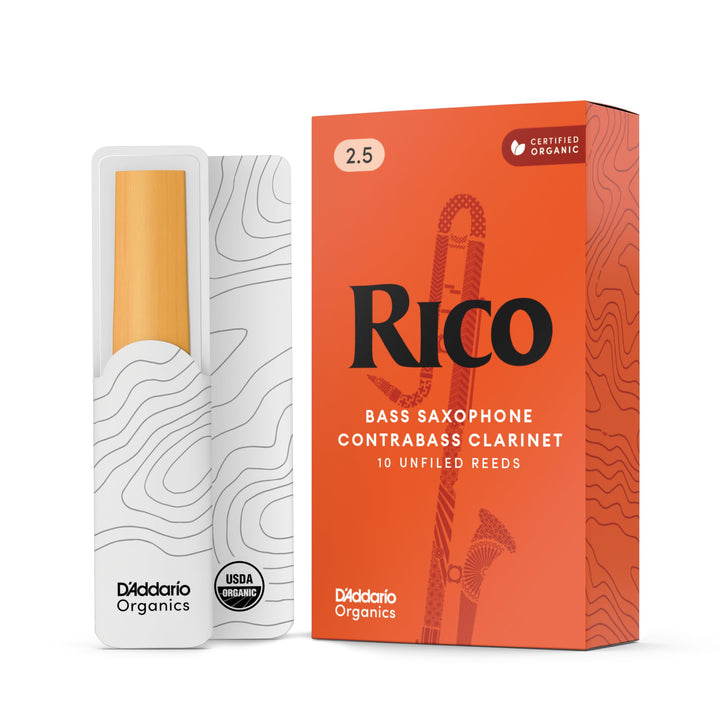 RICO Blätter für Kontraalt-Klarinette Stärke 2.5 (10 Stück), Stärke 2.5