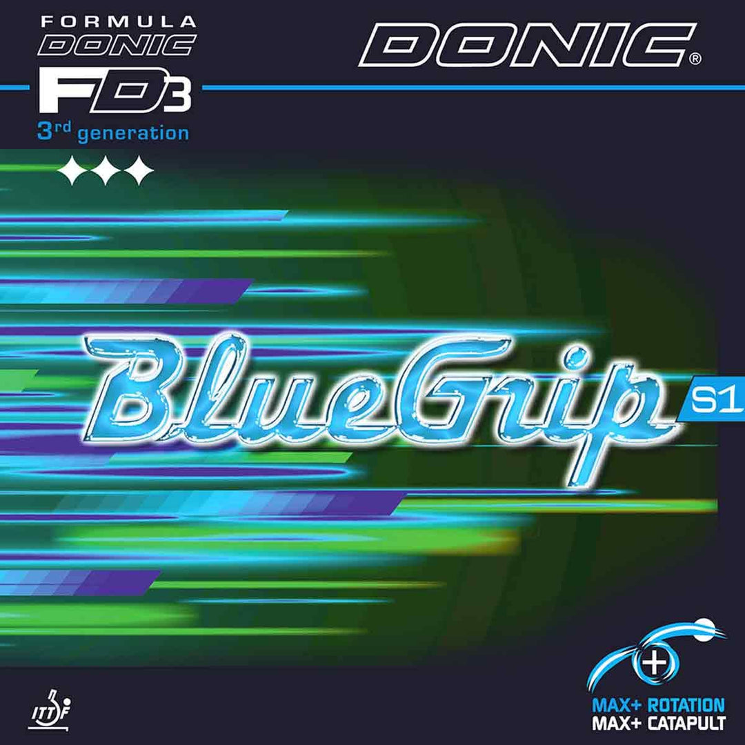 DONIC Belag BlueGrip S1 rot 1,8 mm, rot 1,8 mm