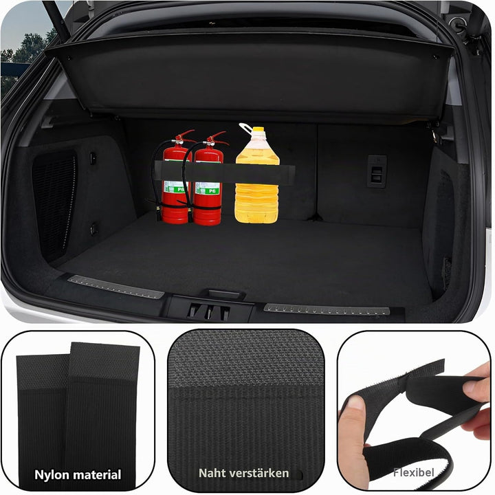 Kofferraum Klett Fixierung Set 3 Kofferraum Organizer Klett 1 Netztasche 2 Elastisches Band mit Klet