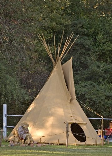 Ø 6m Tipi Indianerzelt Wigwam Indianer Zelt Sioux Style