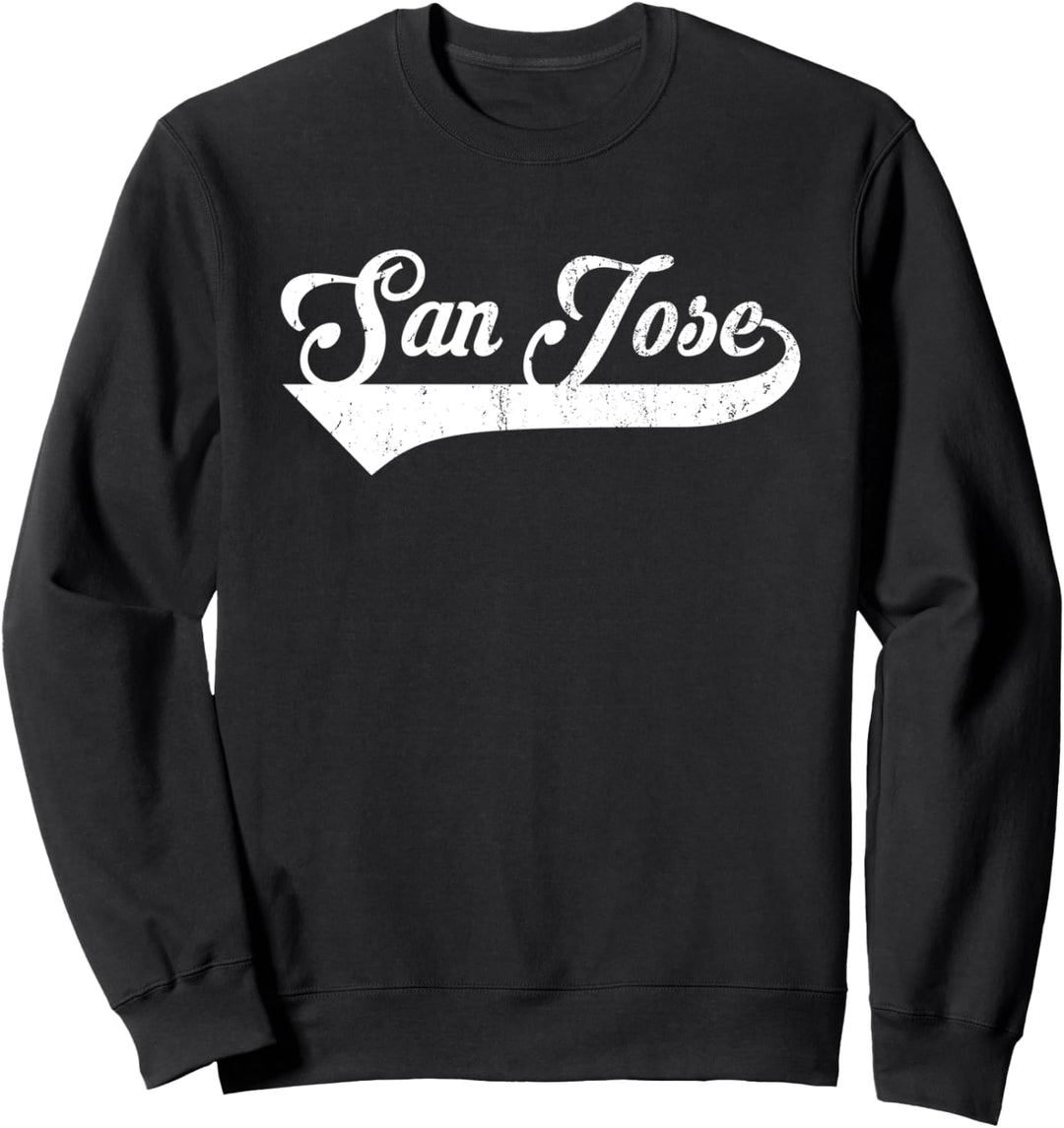San Jose Stadt California Staat Vintage Retro Style design Sweatshirt