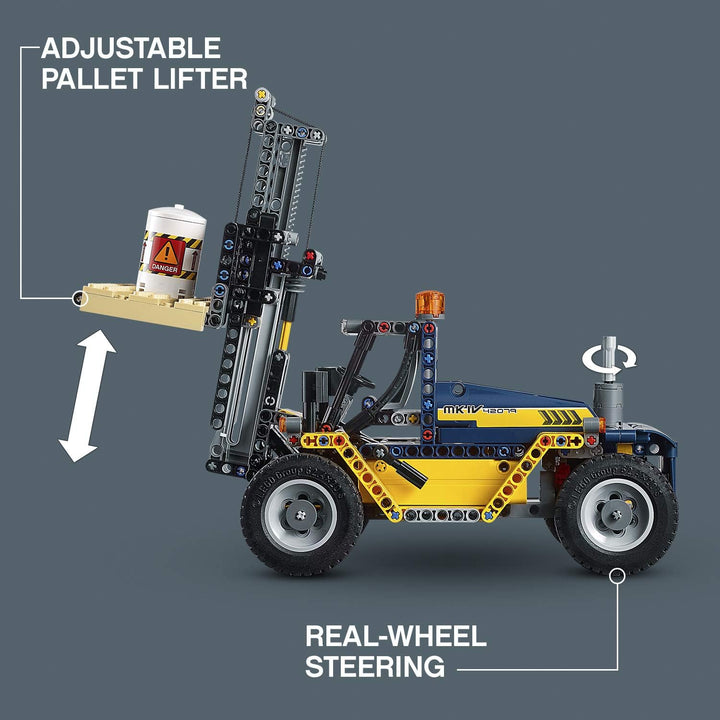LEGO Technic 42079 - Schwerlast-Gabelstapler (592 Teile)