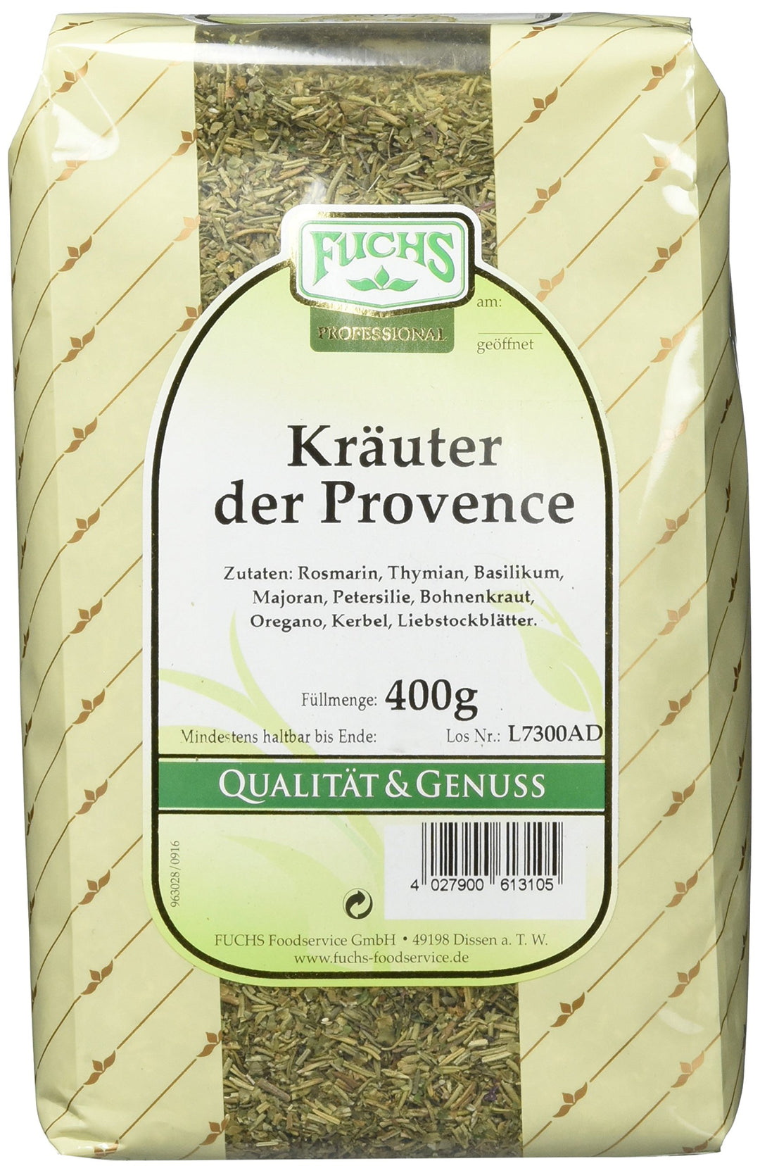 Fuchs Kräuter der Provence, 3er Pack (3 x 400 g), 3