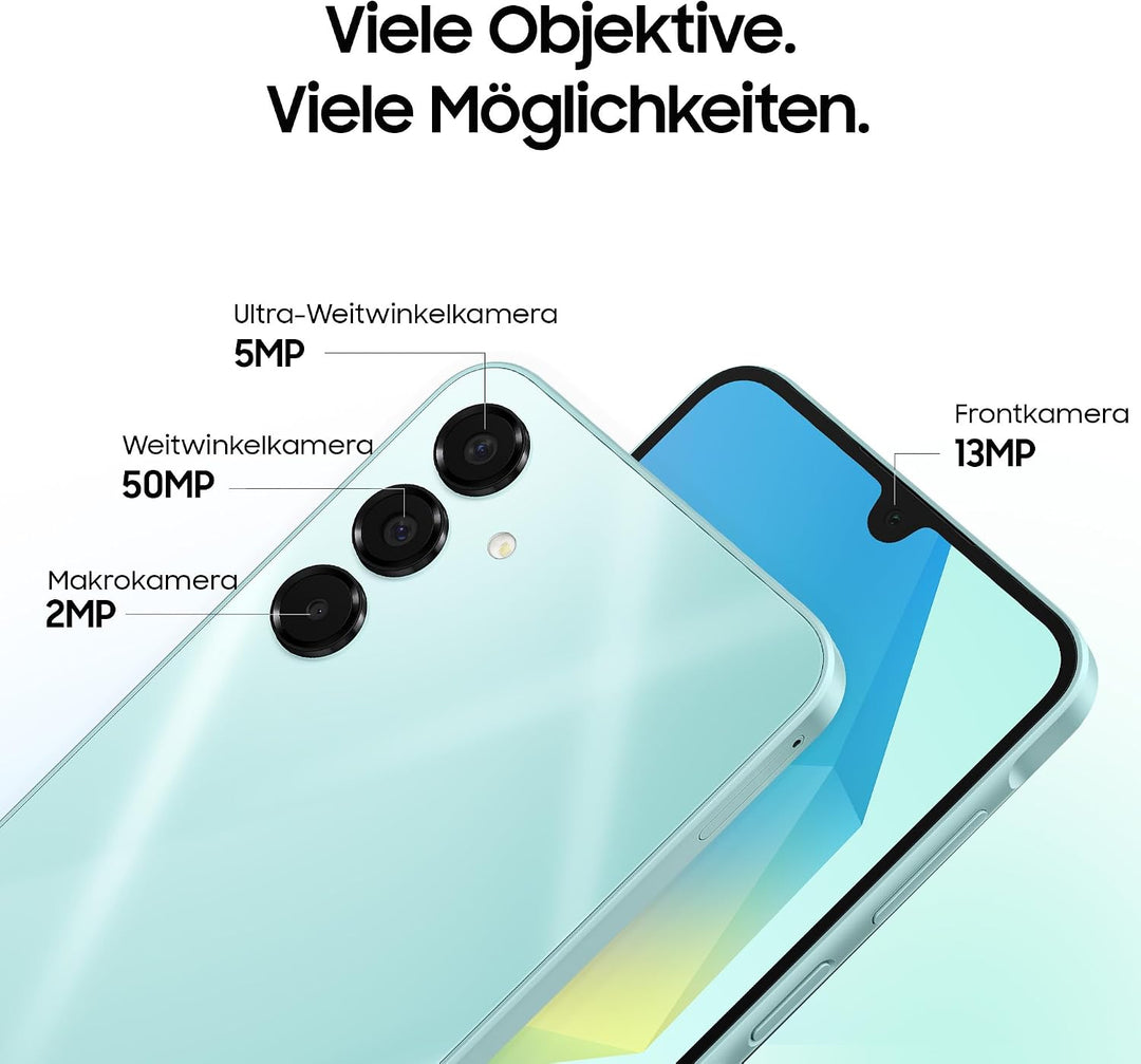 Samsung Galaxy A16 5G Smartphone ohne Vertrag, Handy mit Android, 50-MP-Hauptkamera, 16,91 cm / 6,7"