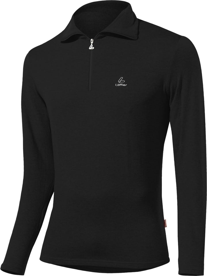 Löffler Herren Pulli HR Transtex Zip Rolli Basic CF 58 Schwarz, 58 Schwarz