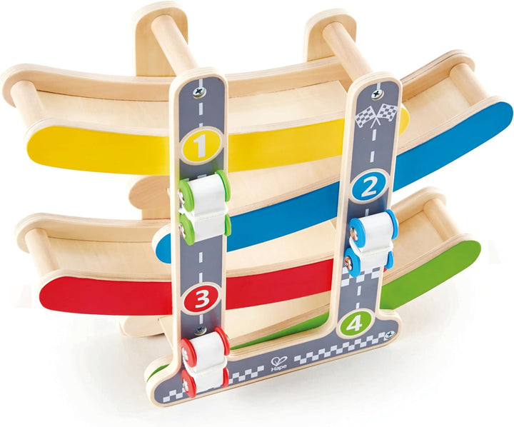 Hape E0438 - Flickflack-Rennbahn, Holzspielzeug