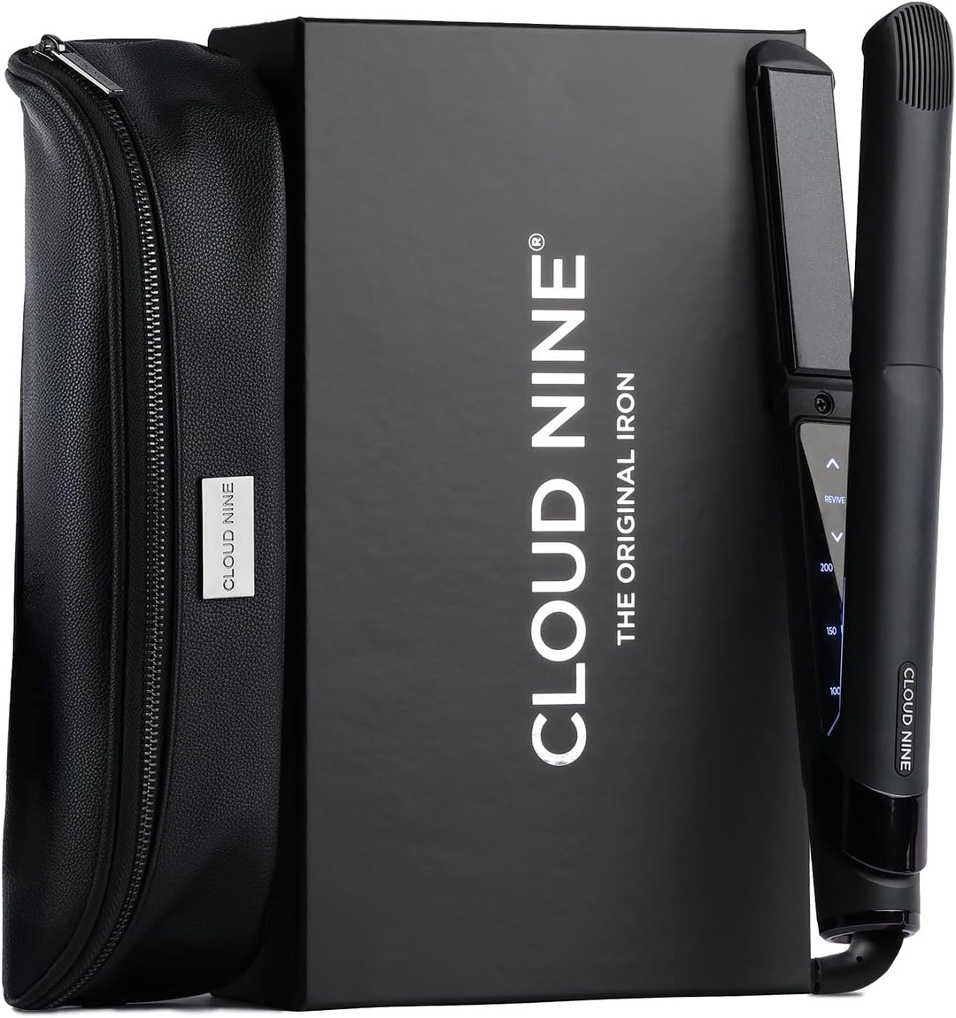 Cloud Nine The Original Iron Glätteisen Schwarz – Haarglätter mit 11 Temperatureinstellungen, Revive