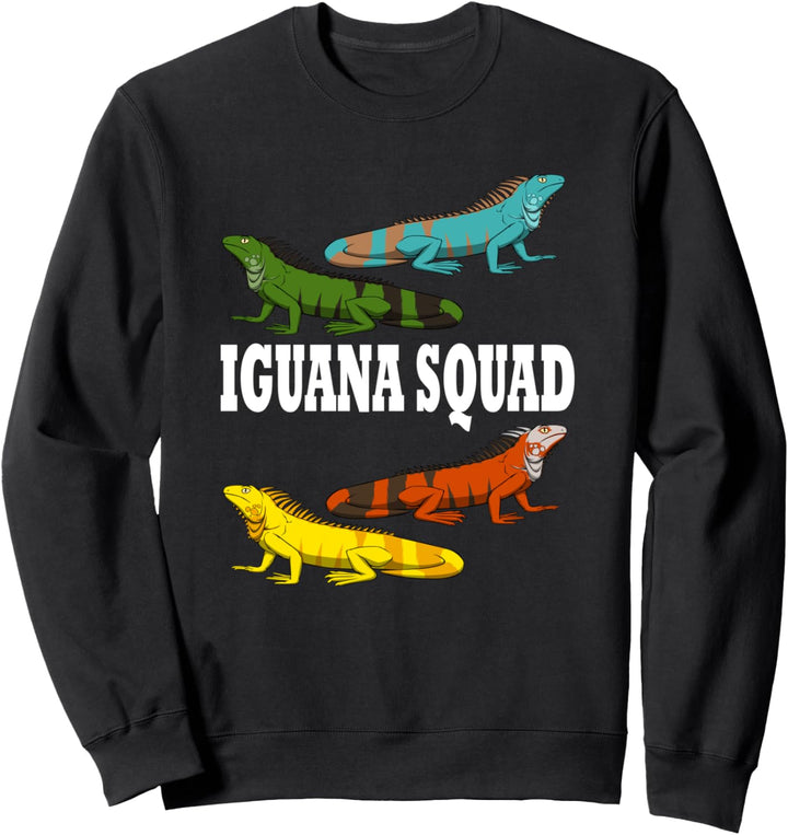 Lustiger Leguan Squad Eidechsen Team Echse Sweatshirt