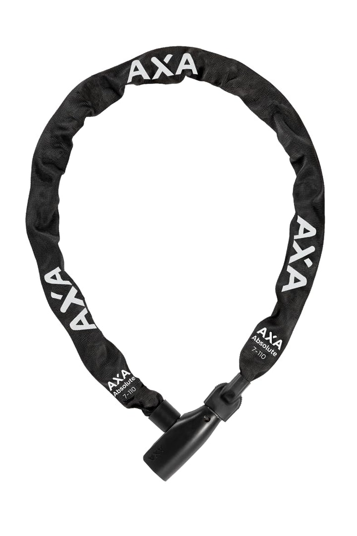 AXA Absolute 7-110 Kettenschloss – Länge 110 cm – Sicherheitsstufe 7 – Stahlglieder 7 mm – Extra lan