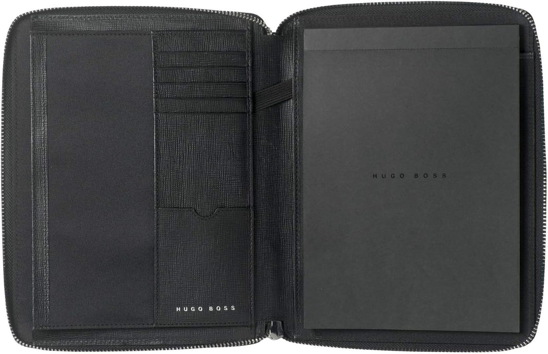 Conference zipped folder A5 Tradition Black A5 Reissverschluss Schwarz, A5 Reissverschluss Schwarz