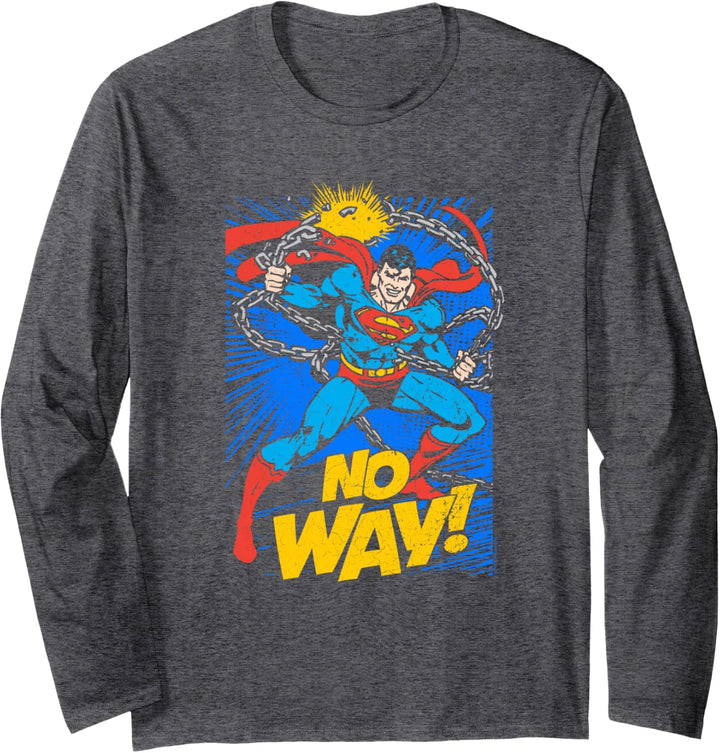Superman No Way Langarmshirt