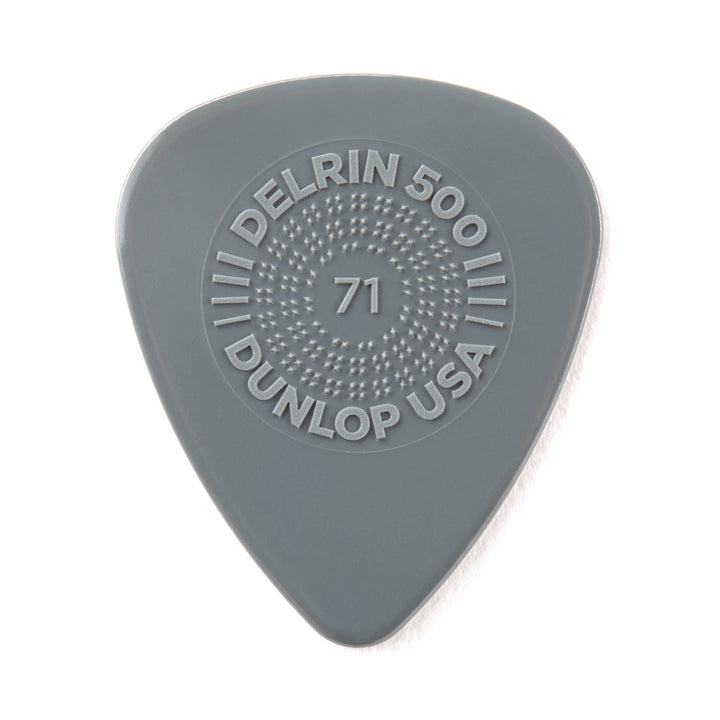Médiators Jim Dunlop 0,71mm Delrin 500 Prime Grip 0,71mm sachet de 72 Sachet de 72 0,71mm, Sachet de