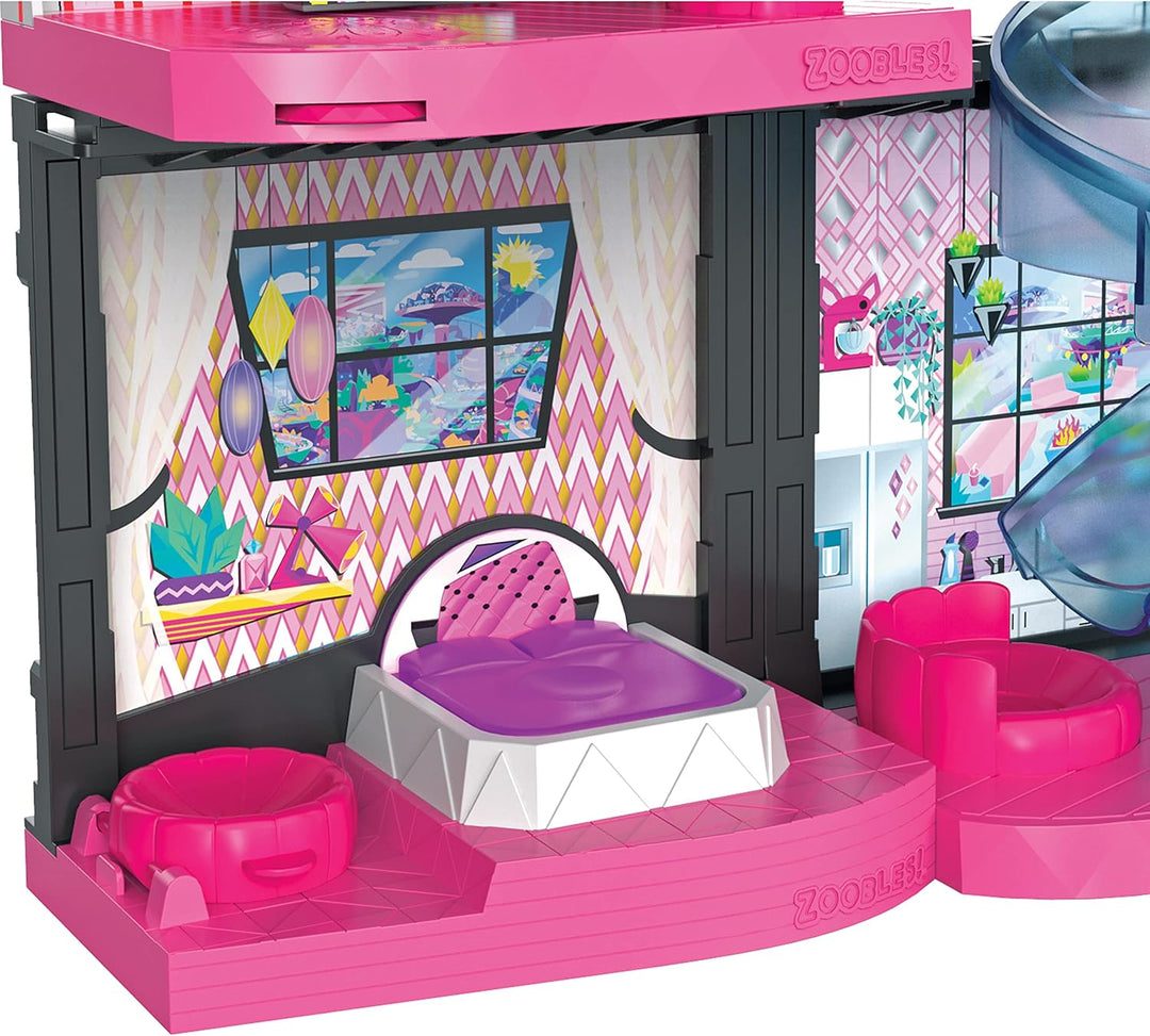 Zoobles Magic Mansion Transforming Playset with Exclusive Z-Girl Collectible Figure, Kids Toys for G
