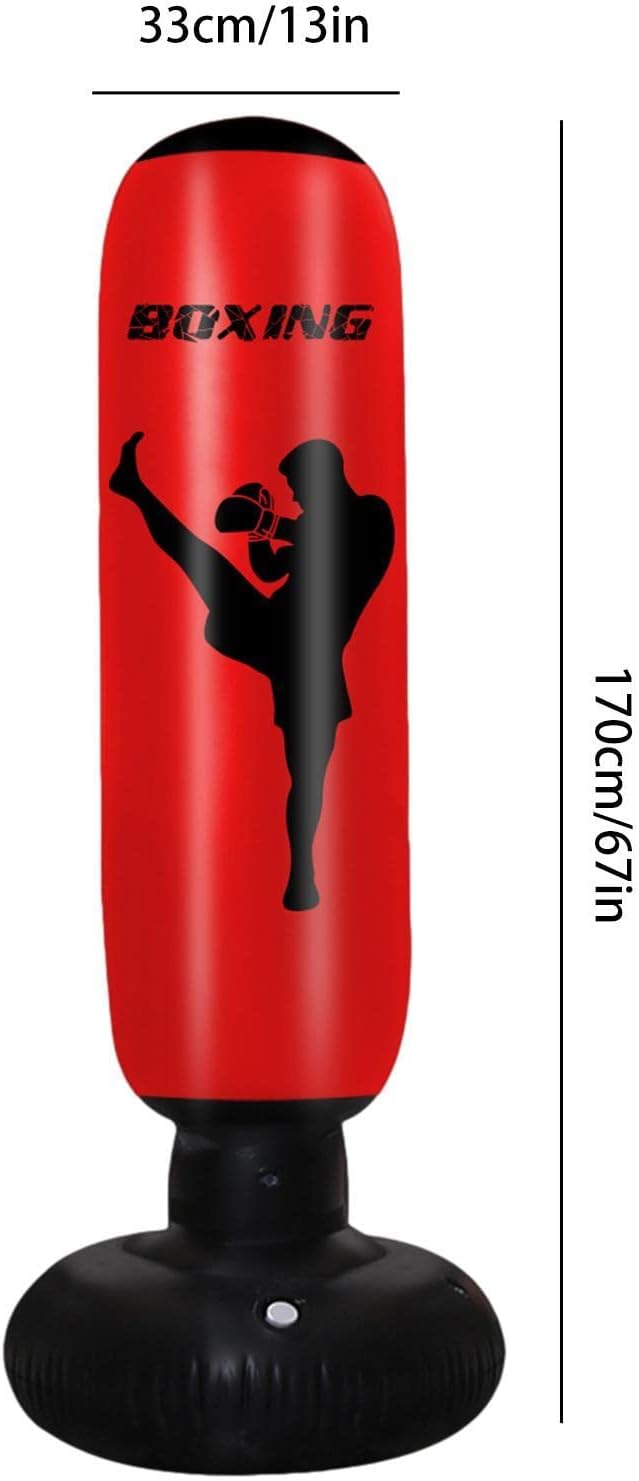 Aufblasbarer Sandsack, 170 cm, strapazierfähig, Training, Fitnessstudio, Sport mit Sand, aufblasbare