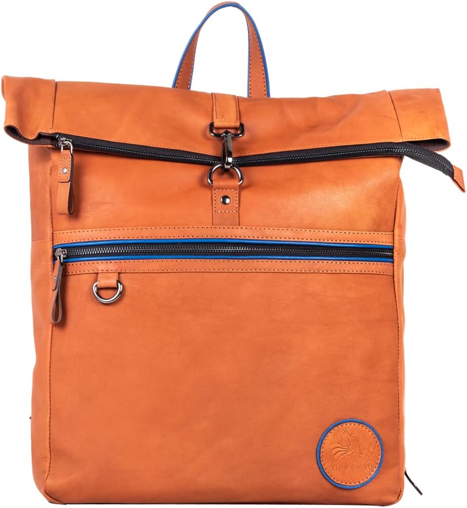 MiTASCH Trend Rucksack Damen mittel ruck sack leder Braun Lederrucksack Büffelleder Ziegenleder Lede