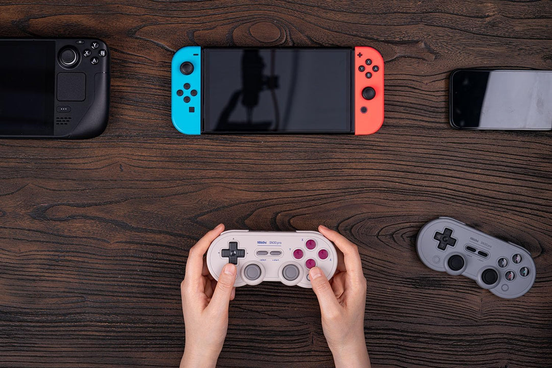 8BitDo SN30 Pro Bluetooth Controller, Hall Effect Joystick Update, Compatible with Switch, PC, macOS