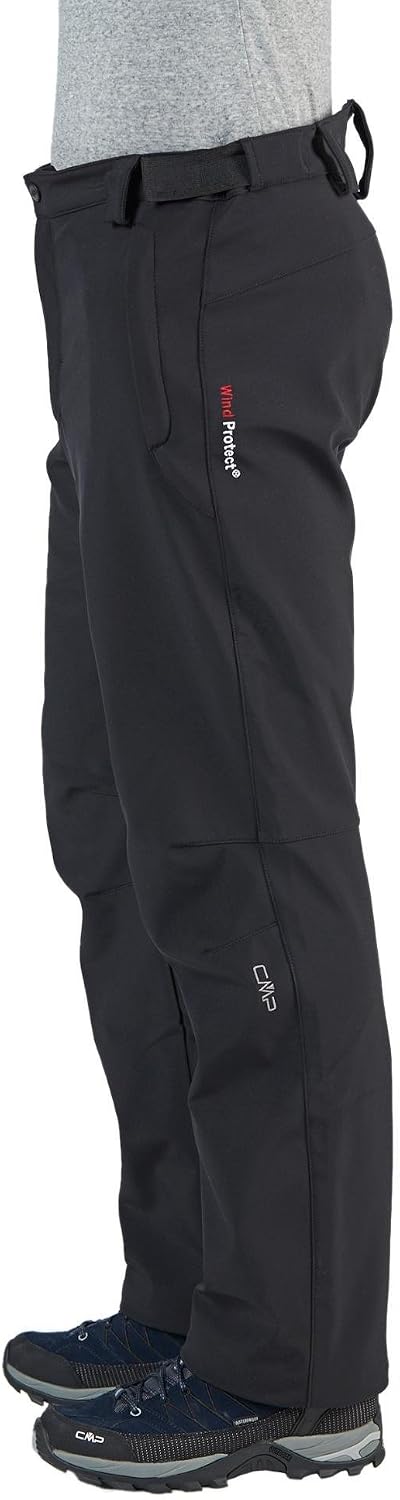 CMP Herren Termisk Softshell-bukser Hose, Schwarz