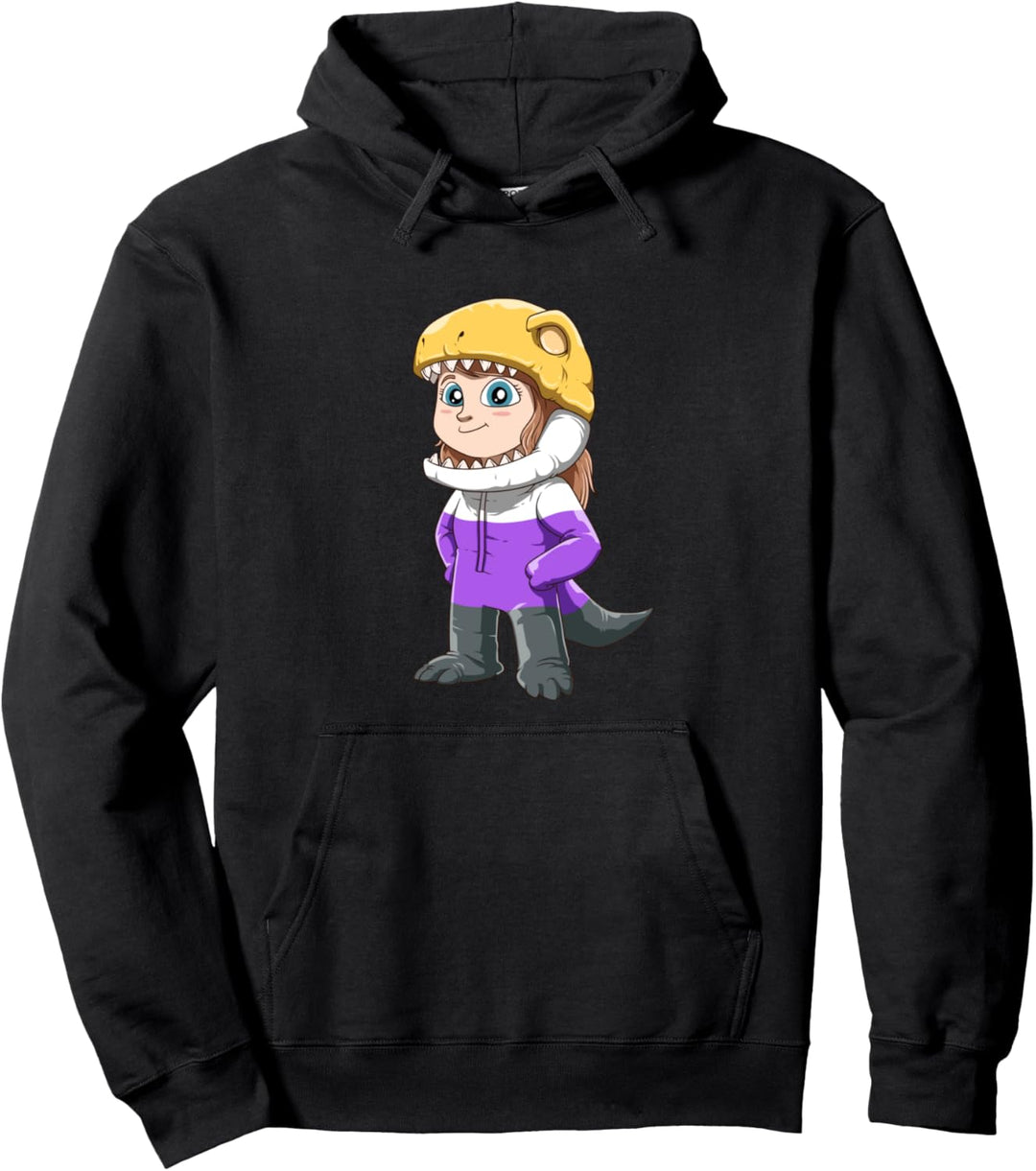 Nicht-binäres T-Rex-Kostüm Pullover Hoodie