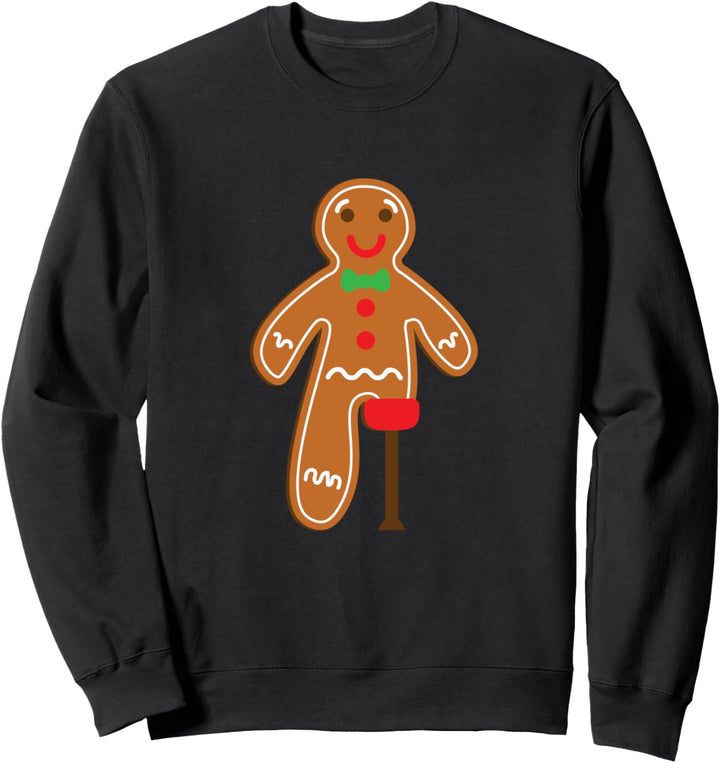 Witziges Lebkuchen Mann Weihnachts Geschenk Design Sweatshirt