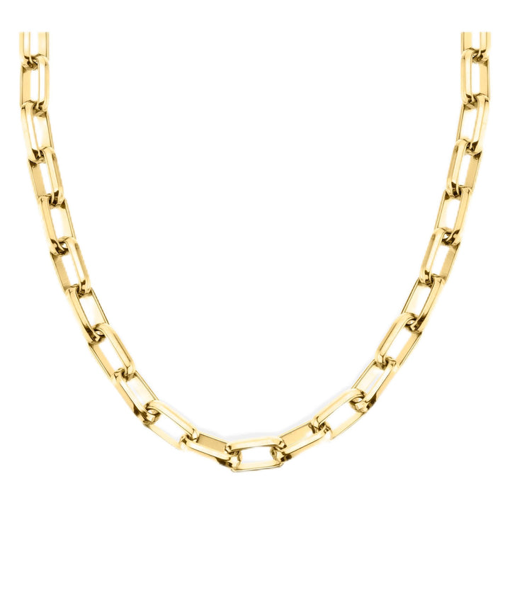 LIEBESKIND Berlin Halskette LJ-1086-N-50 Silber Gold Basic Link, Gold Basic Link