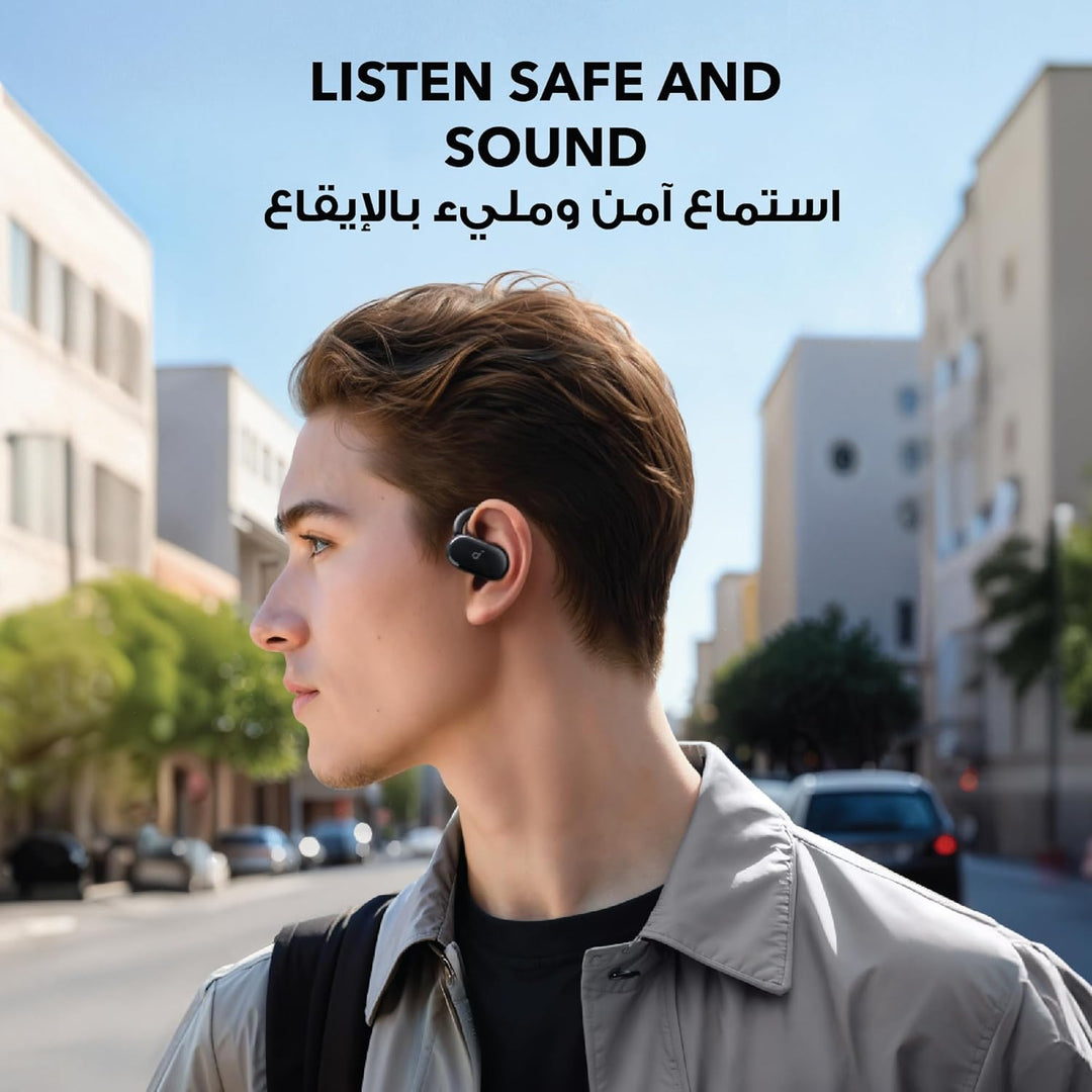 soundcore Anker V20i Open Ear Headphones, Adjustable Ear Hooks, Ultra Comfortable, Snug Fit, Powerfu