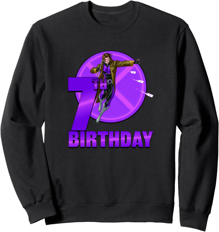 Marvel X-Men Gambit 7th Birthday Badge Sweatshirt