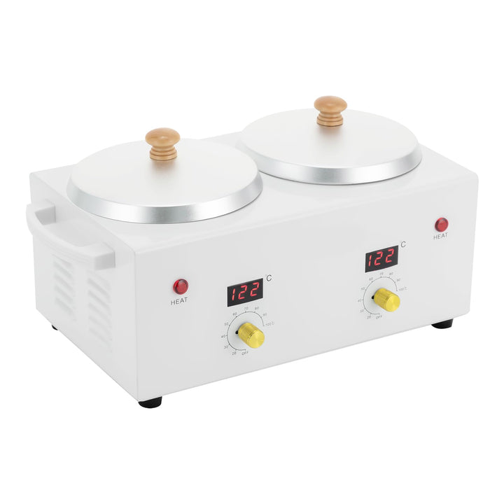 Doppel-Wachswärmer für Haarentfernung 2x600ml LED-Display 20-120℃