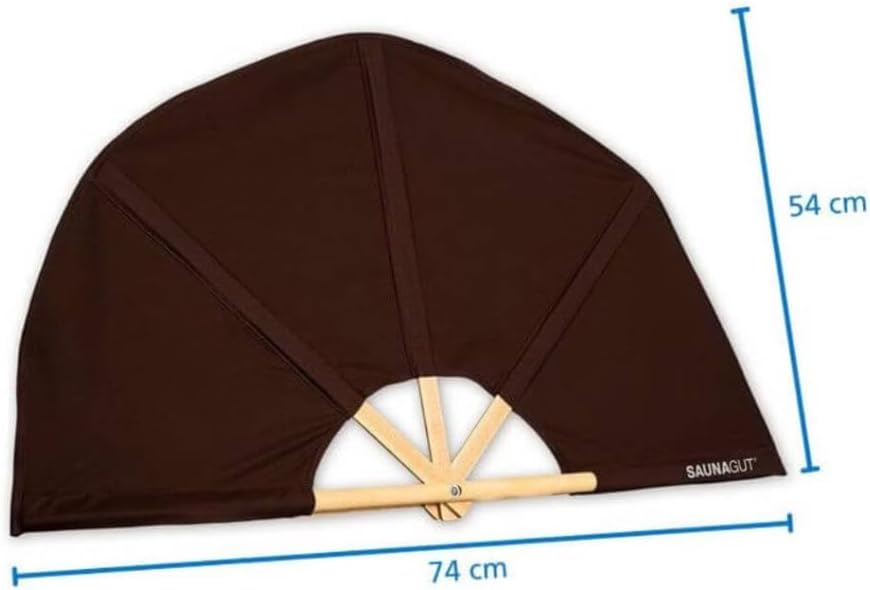 Aufgussfächer Esche KLEIN, Farbe:Schwarz, Schwarz