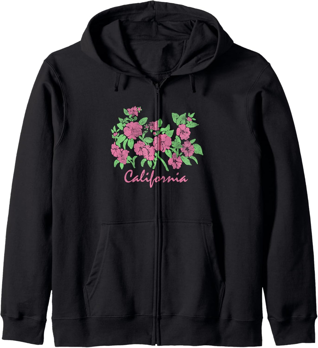California Flowers Logo Kapuzenjacke