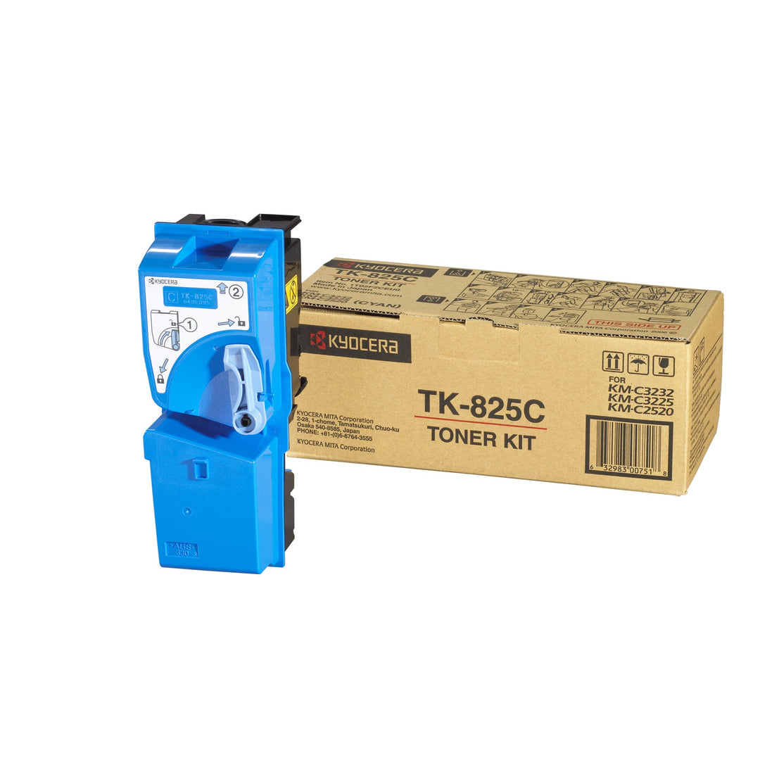 Kyocera 1T02FZCEU0 TK-825C Tonerkartusche 7.000 Seiten, cyan, cyan
