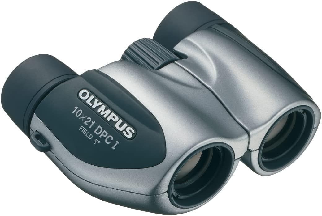 Olympus 10x21 DPC-I Fernglas Silber mit Tasche, DPC-I