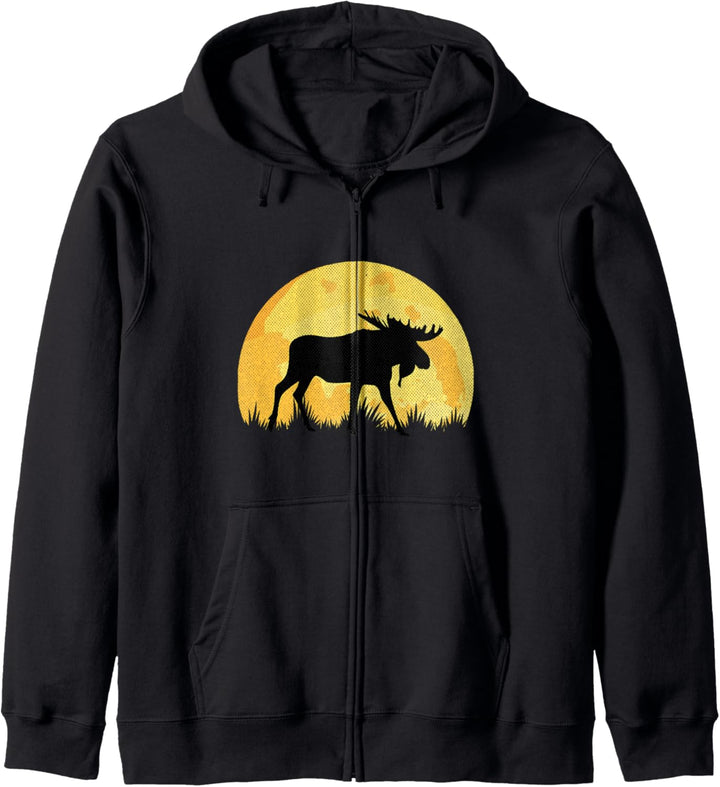 Geschenk Elch für Mädchen Kapuzenjacke