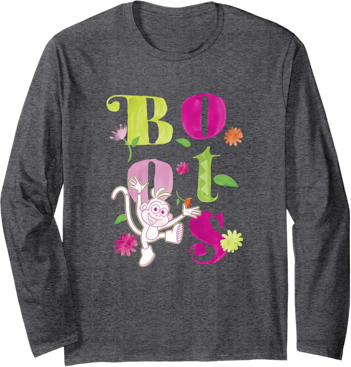 Dora the Explorer Floral Spring Boots Langarmshirt