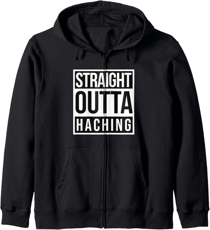 Straight Outta Haching Kapuzenjacke