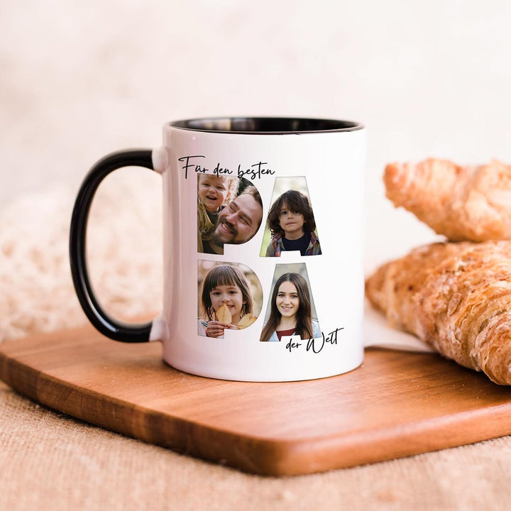 Papa Fototasse mit eigenem Bild Beste Papa Tasse personalisiertes Vatertagsgeschenk Vatertag Becher