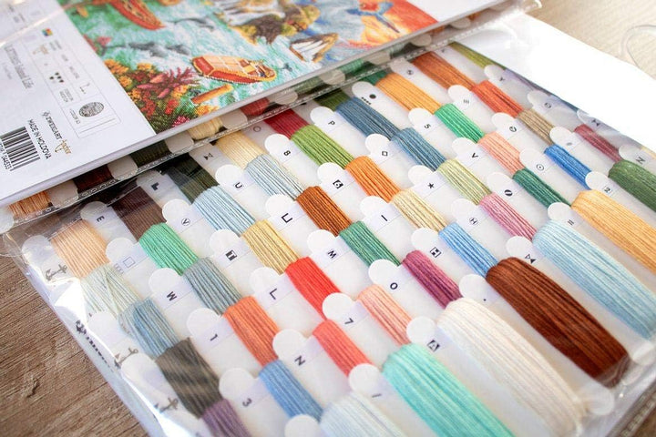 Letistitch Leti925 Kreuzstich Set, Mehrfarbig, 44x33cm