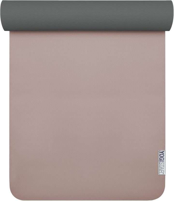 Yogistar Yogamatte Pro - sehr rutschfest - 14 Farben - bordeaux-anthrazit