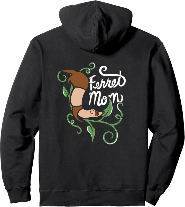 Ferret Mom cute ferret lovers Pullover Hoodie