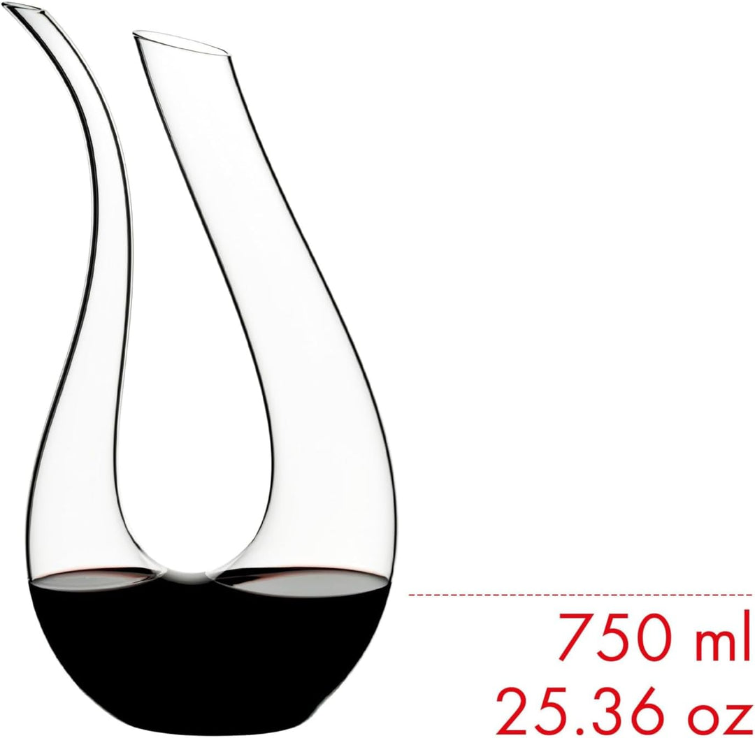 RIEDEL Amadeo Dekanter - Blau/Weiss/Rot, Einzelpackung, klares Kristallglas, handgefertigt (blau/wei