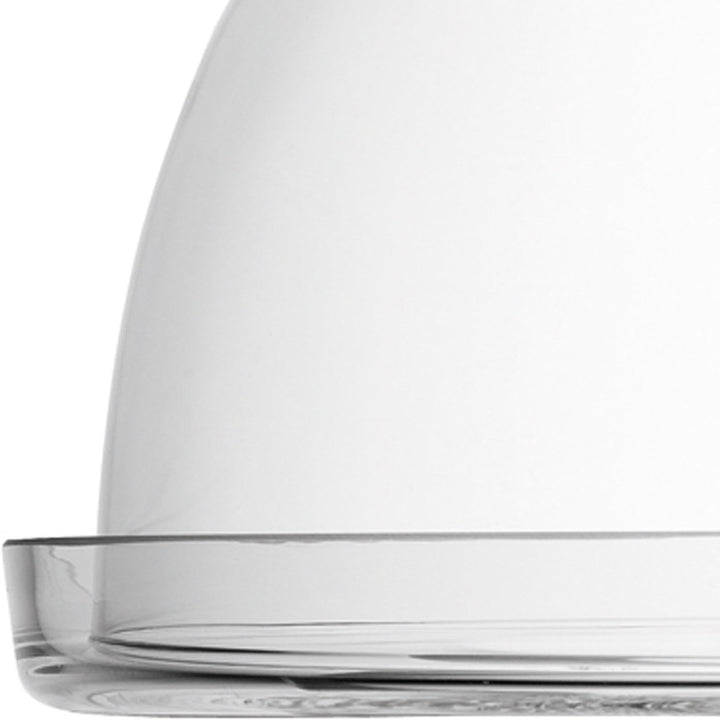 LSA Vienna Platte &amp; Haube Ø25cm/Ø22.5cm H18cm Klar, Ø25cm/Ø22.5cm H18cm