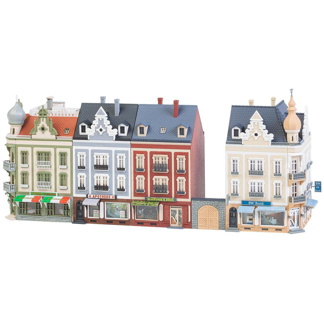 FALLER Stadthäuserzeile Beethovenstrasse Modellbausatz mit 1084 Einzelteilen 298 x 75 x 123 mm I Mod