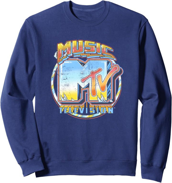 MTV Logo Gleaming Chrome Vintage Sweatshirt