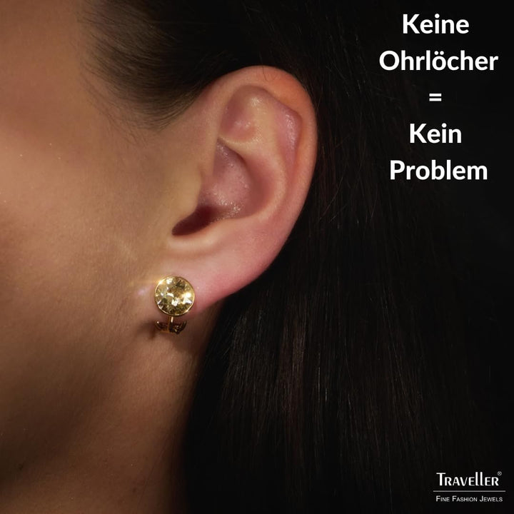 Traveller Ohrclip - Damen - Kristall Braun, Braun