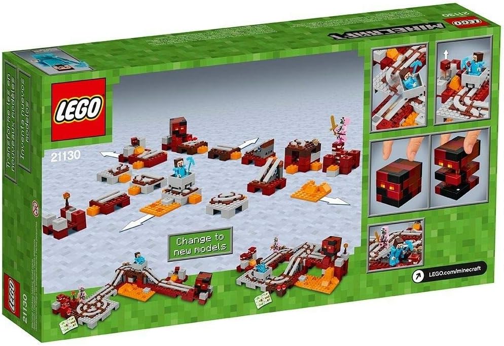 LEGO Minecraft 21130 - Nether-Eisenbahn Single, Single
