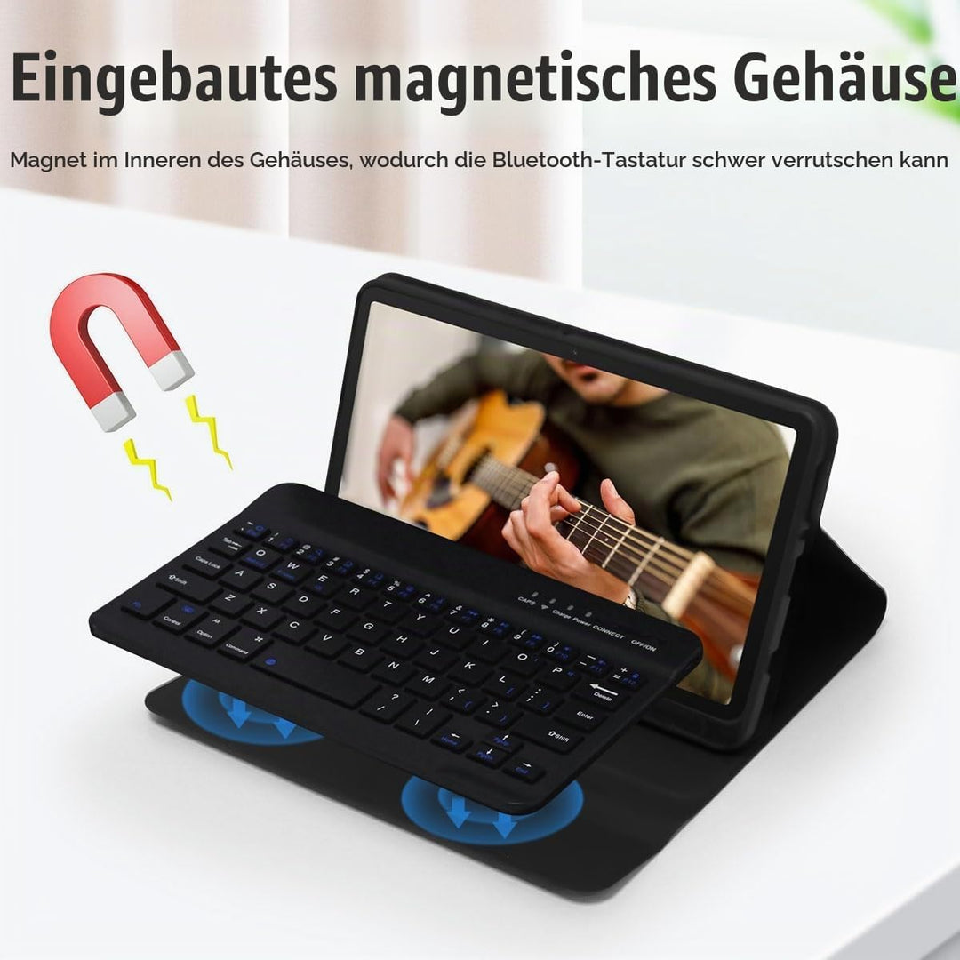 Für Samsung Tablet A9 Plus Tastatur -Für Galaxy Tab A9 Plus Hülle mit Tastatur, (Deutsches) Tastatur