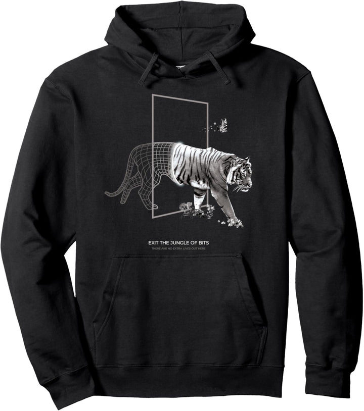 Vaporwave Aesthetic Style I 80s 90s Retro I Retro Tiger Pullover Hoodie