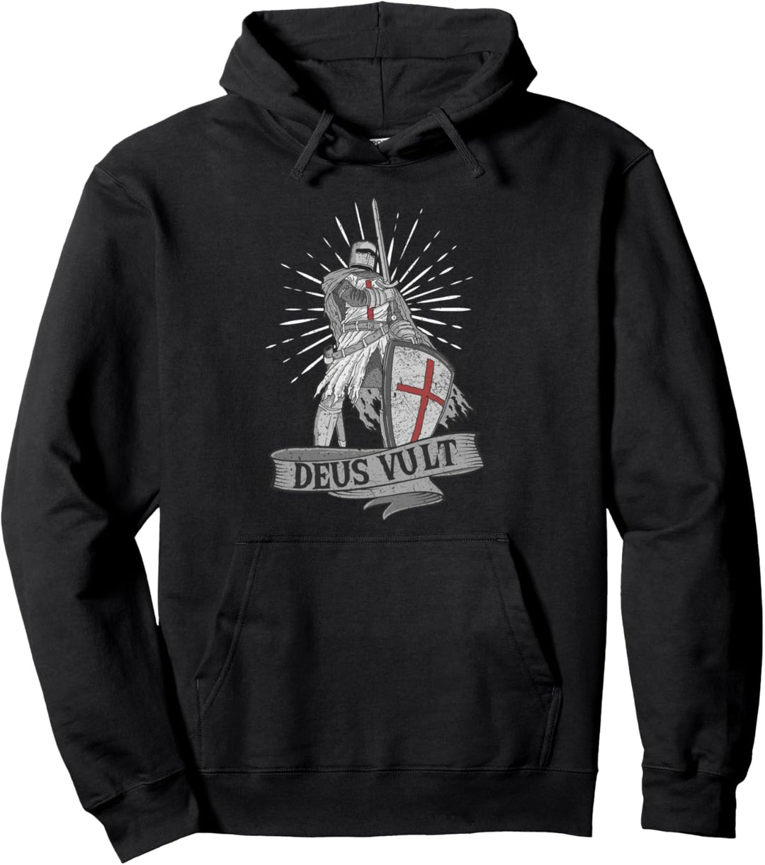 Deus Vult, Kreuzritter &amp; Templer, Tempelritter Kostüm Pullover Hoodie