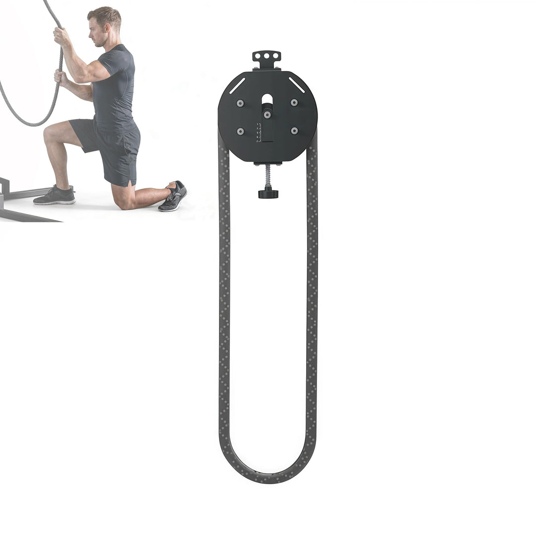 Generisch Endlosseiltrainer für Zuhause, Seilzugsystem mit verstellbarem Widerstand, Tragbarer Endle