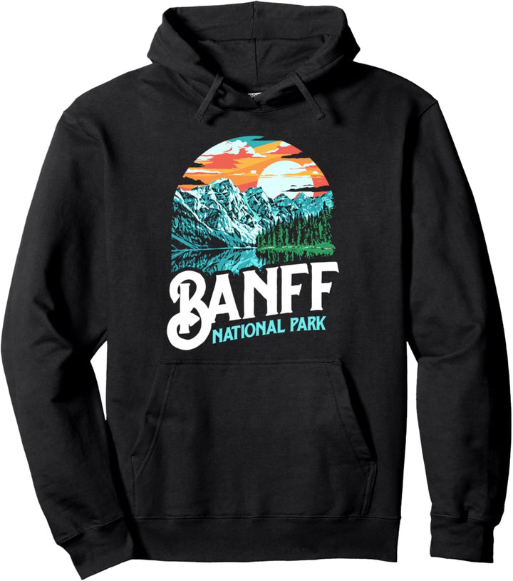 Banff National Park Lake Louise Canada Vintage Graphic Pullover Hoodie