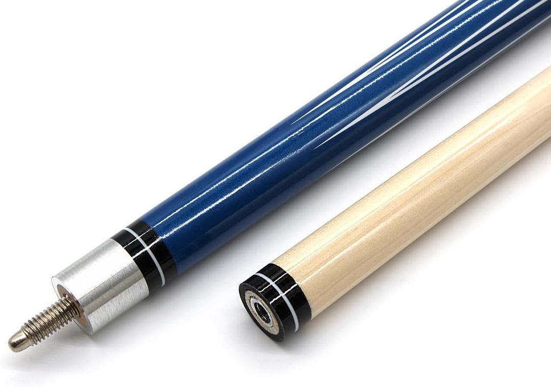 Billardqueue Pool Queue First, 2-teilig, 147 cm, 520 gr Blau, Blau